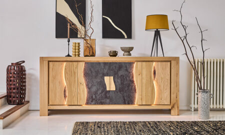 Enfilade 4 portes LED